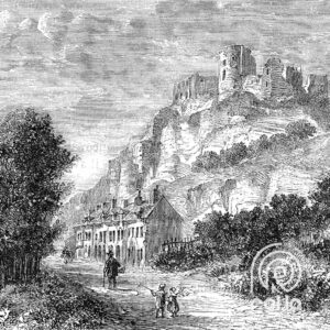 Alternative view of Ancient Village Customized Wallpaper