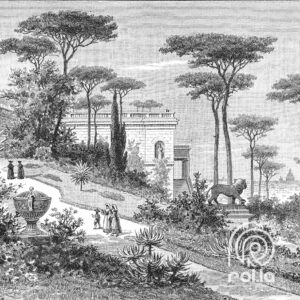 Alternative view of Duchess Garden Customized Wallpaper