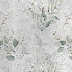 Alternative view of Falling Leaves Customized Wallpaper