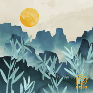 Alternative view of Luna montana Customized Wallpaper