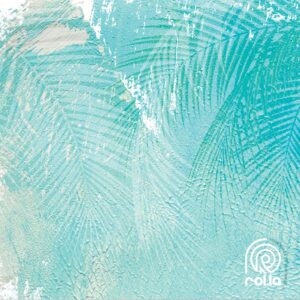 Alternative view of Monochrome Palms Customized Wallpaper