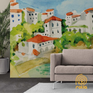 Alternative view of Morning View Customized Wallpaper