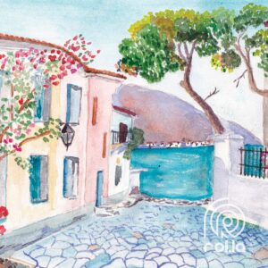 Alternative view of Mykonosed Customized Wallpaper