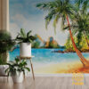 Palmera Island Customized Wallpaper
