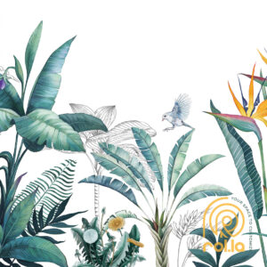 Alternative view of Tropical Habitat Customized Wallpaper