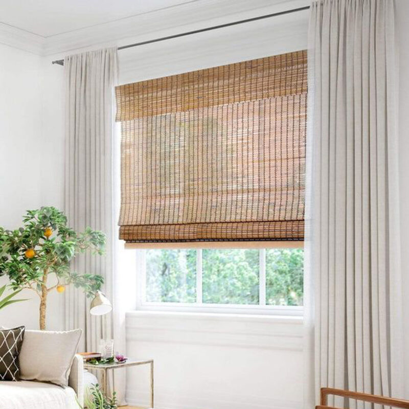 Bamboo blinds, also known as bamboo shades or bamboo window coverings, are a type of window treatment made from natural bamboo materials.