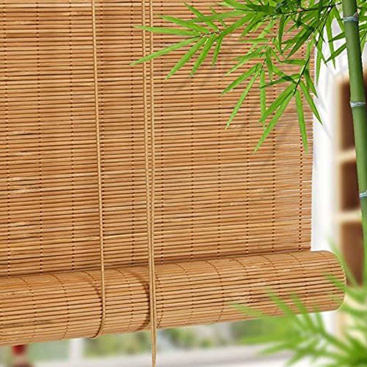 Bamboo blinds, also known as bamboo shades or bamboo window coverings, are a type of window treatment made from natural bamboo materials.