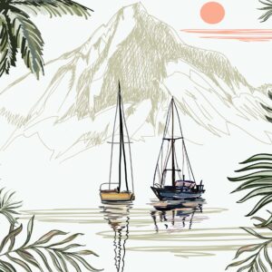 Alternative view of By the lake Cushion