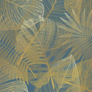 Alternative view of Golden leaves Cushion