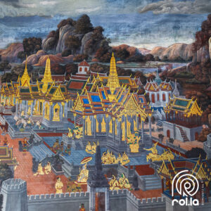 Alternative view of Temple of Emerald Buddha Customized Wallpaper (Copy)