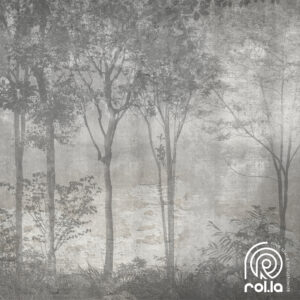Alternative view of Monochrome Forest Customized Wallpaper