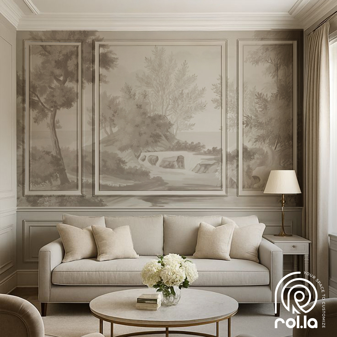 Palace Garden Customized Wallpaper