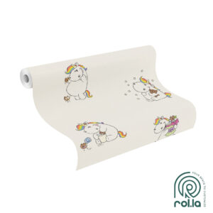 211900: Playful Unicorn Rasch Wallpaper Roll