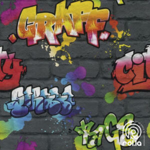 237801: Spray Graffiti Rasch Wallpaper Roll