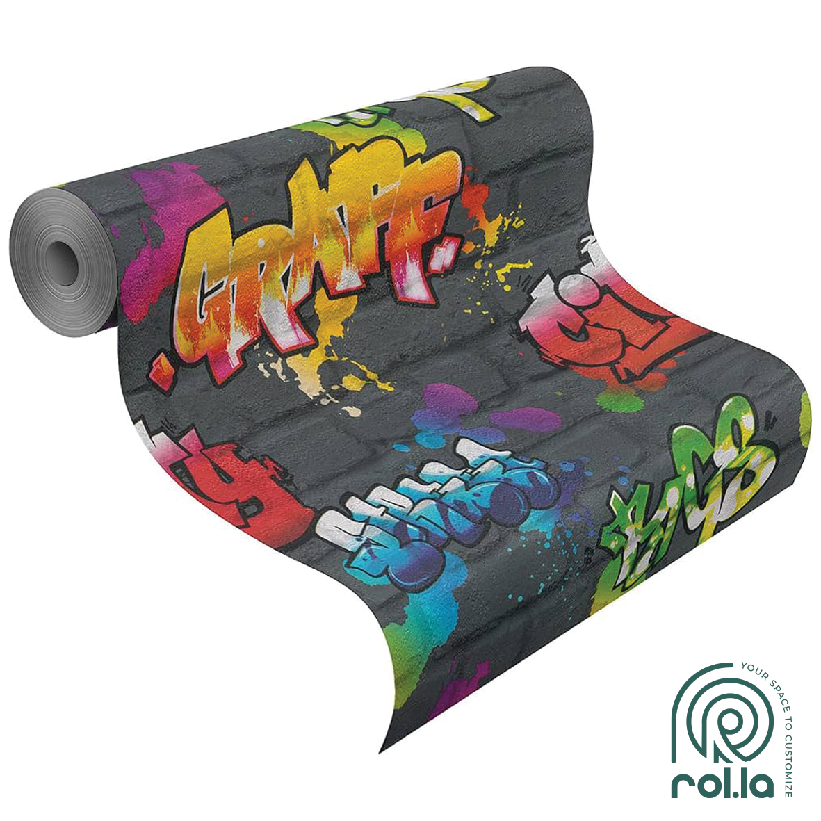 237801: Spray Graffiti Rasch Wallpaper Roll