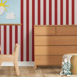 246032: Red Stripes Rasch Wallpaper Roll