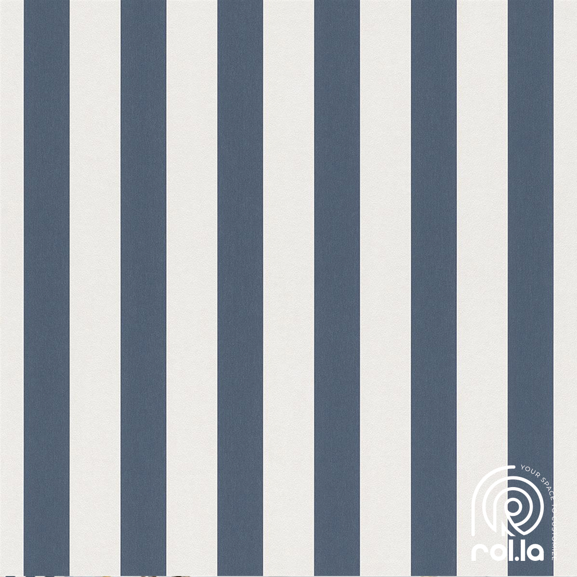 246049-Blue Stripes Rasch Wallpaper Roll