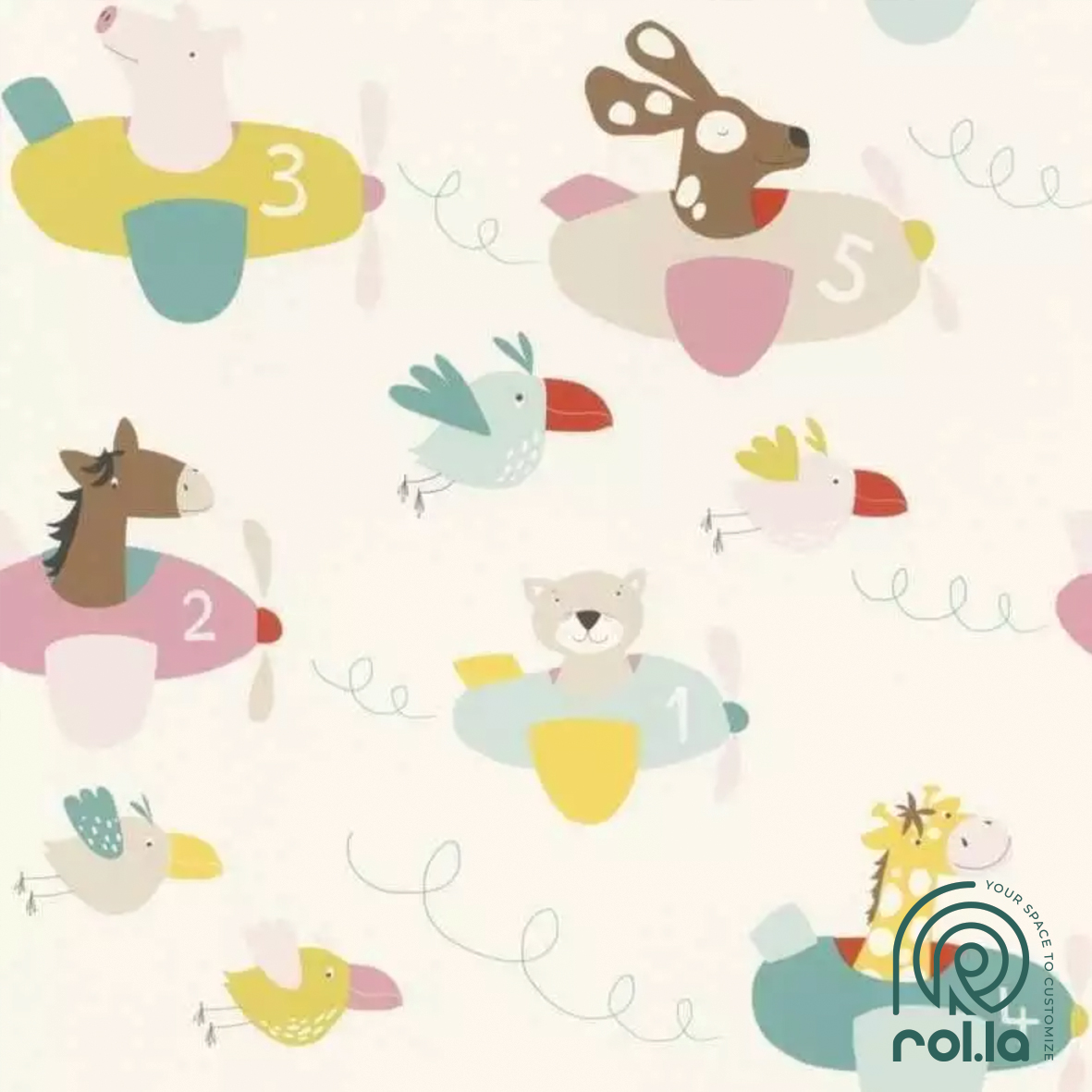 249064: Little pilots Rasch Wallpaper Roll