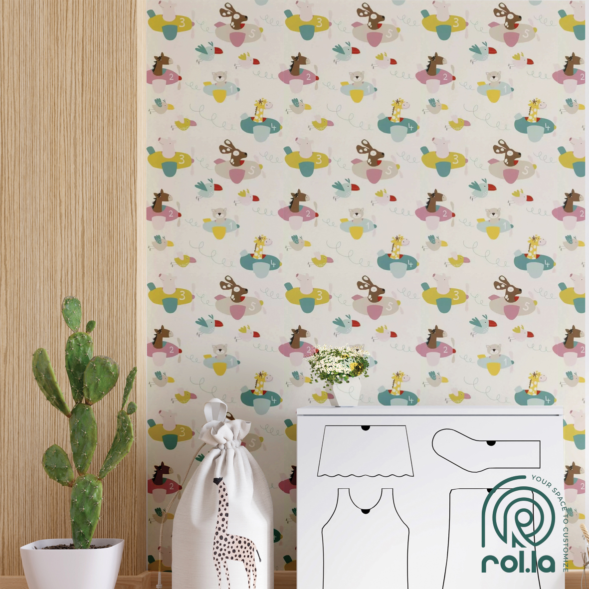 249064: Little pilots Rasch Wallpaper Roll