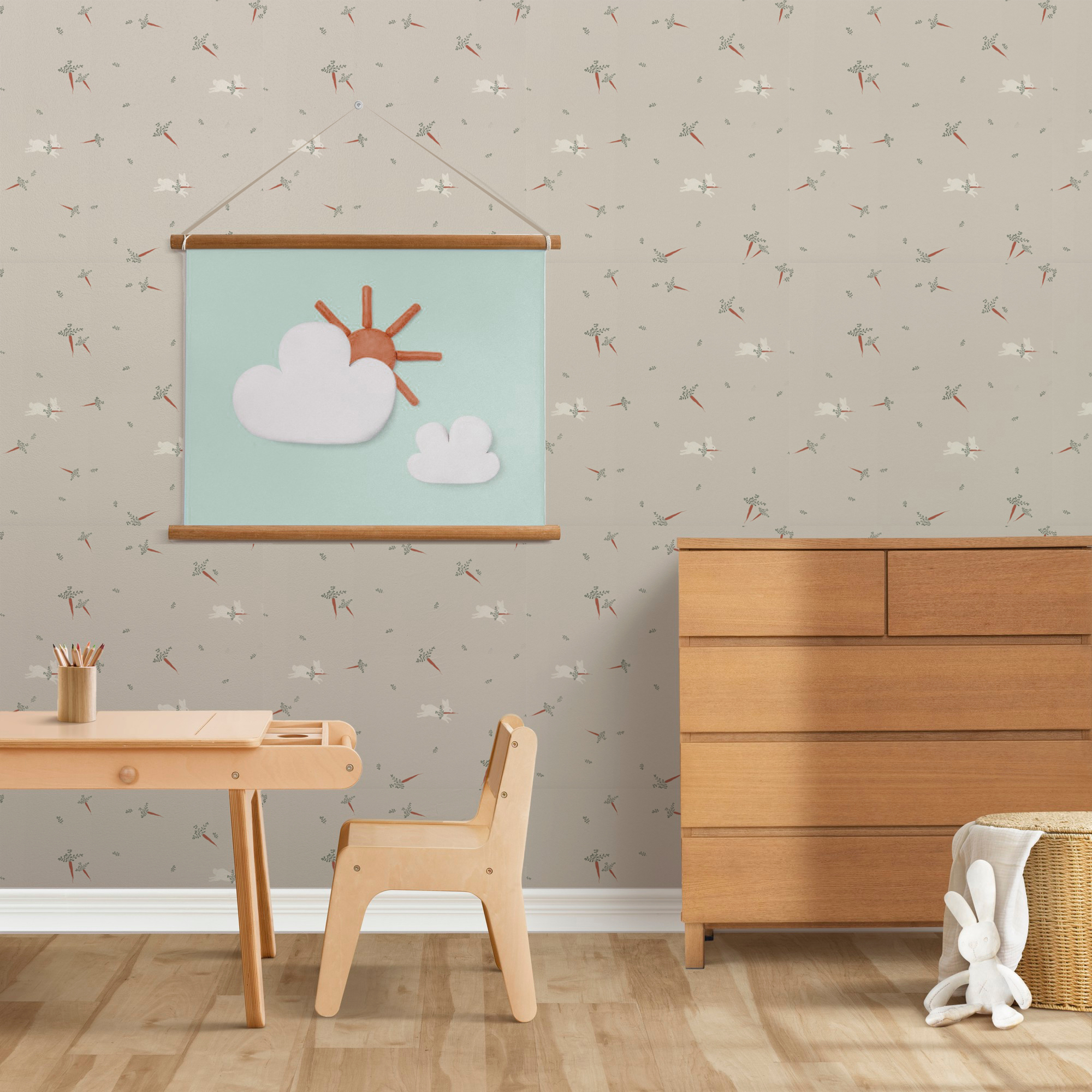 249248: Carrots Rasch Wallpaper Roll