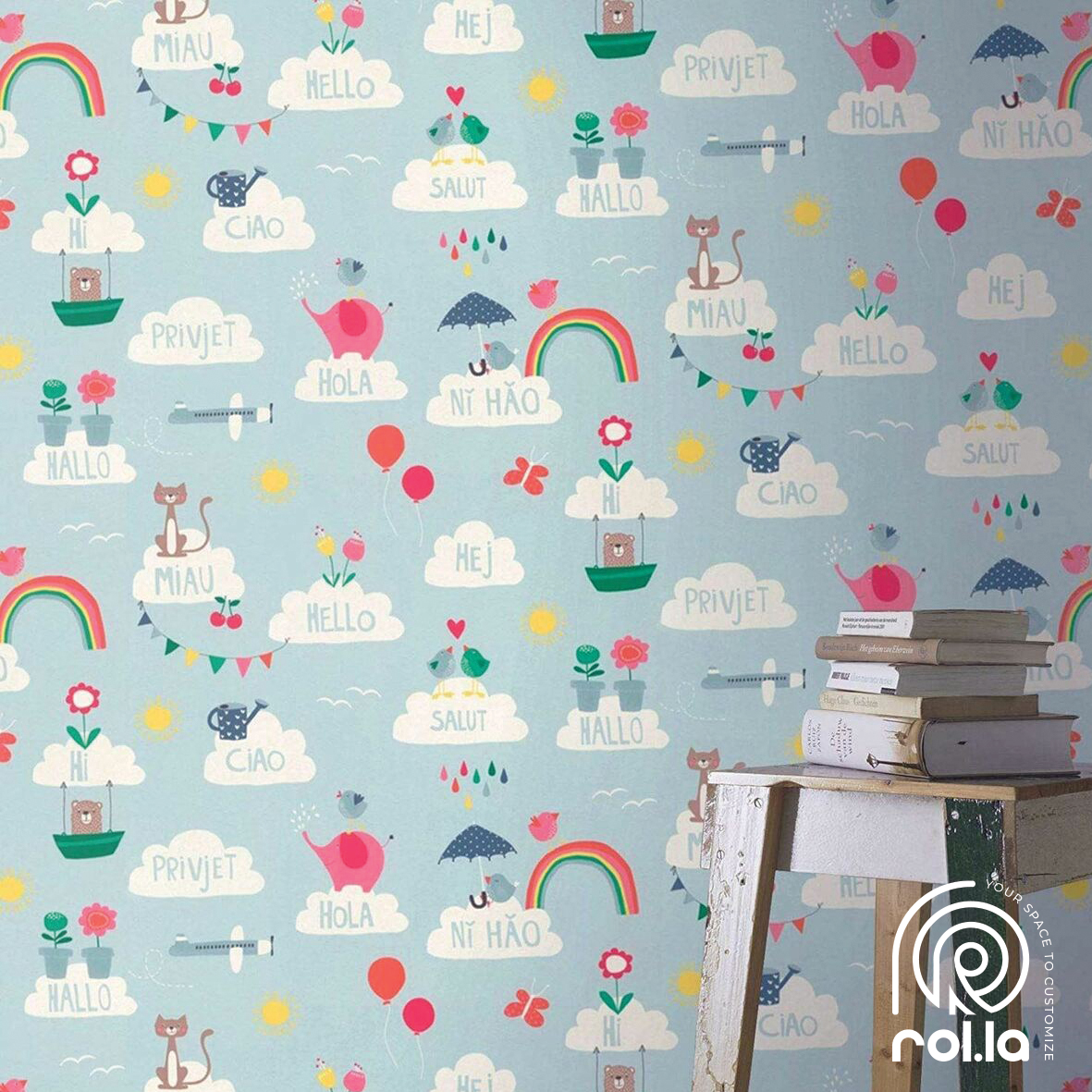 249439: Hello Rasch Wallpaper Roll