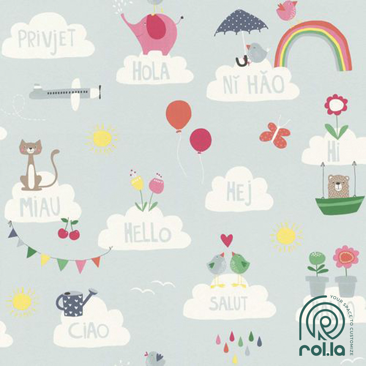 249439: Hello Rasch Wallpaper Roll