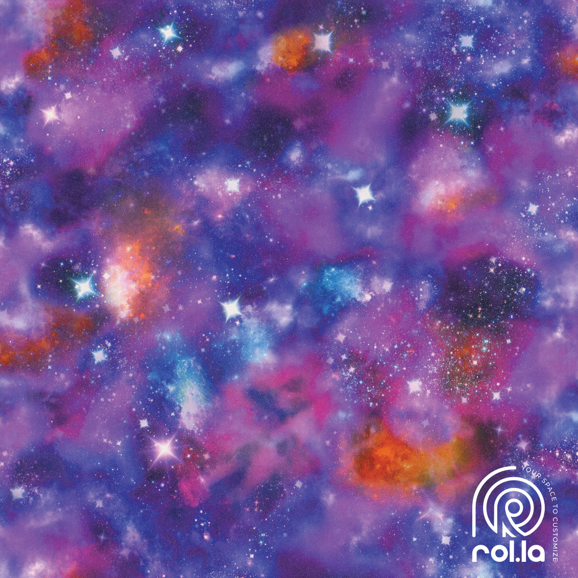 273205: Stars Galaxy Rasch Wallpaper Roll