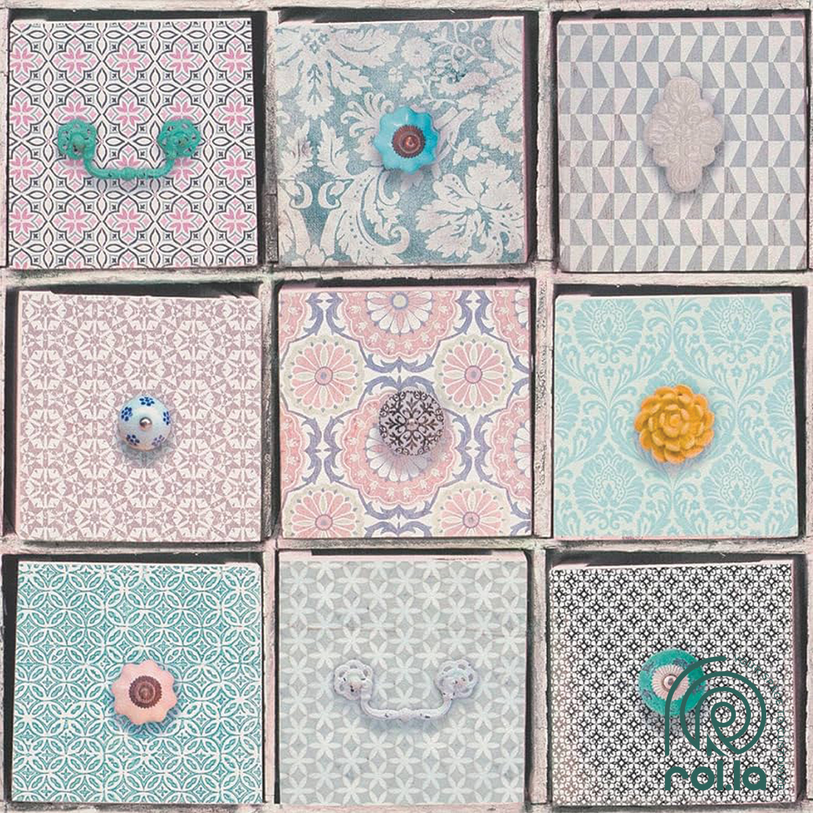 281804: Drawers Rasch Wallpaper Roll