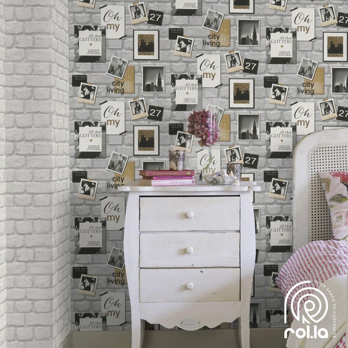 291605: Frames Rasch Wallpaper Roll