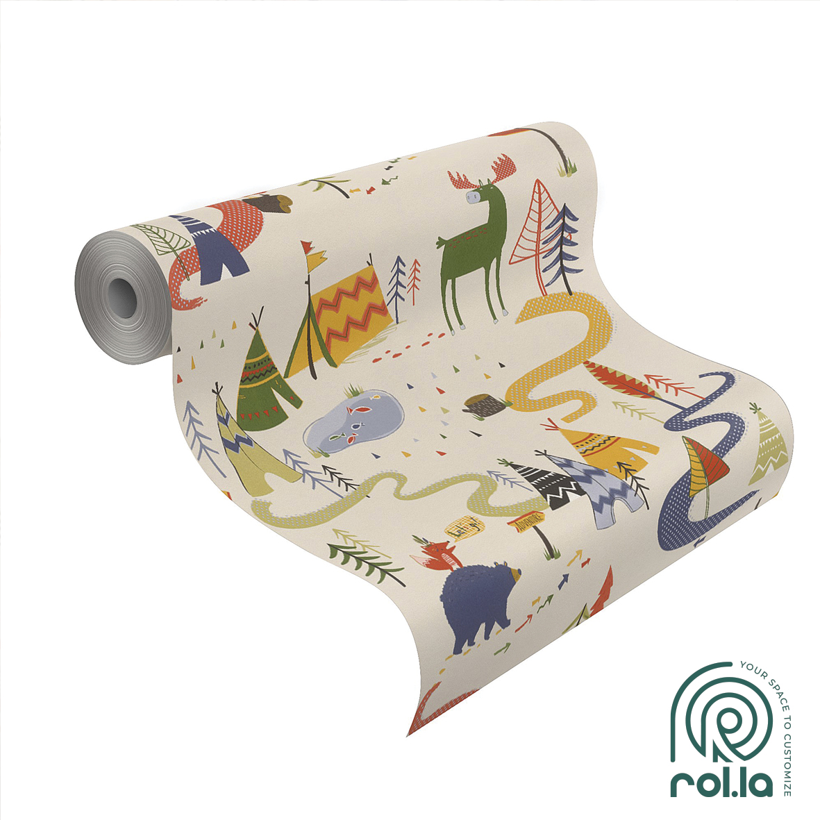 292428: Camping Adventure Rasch Wallpaper