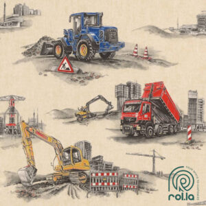 293500: Young Builders Rasch Wallpaper