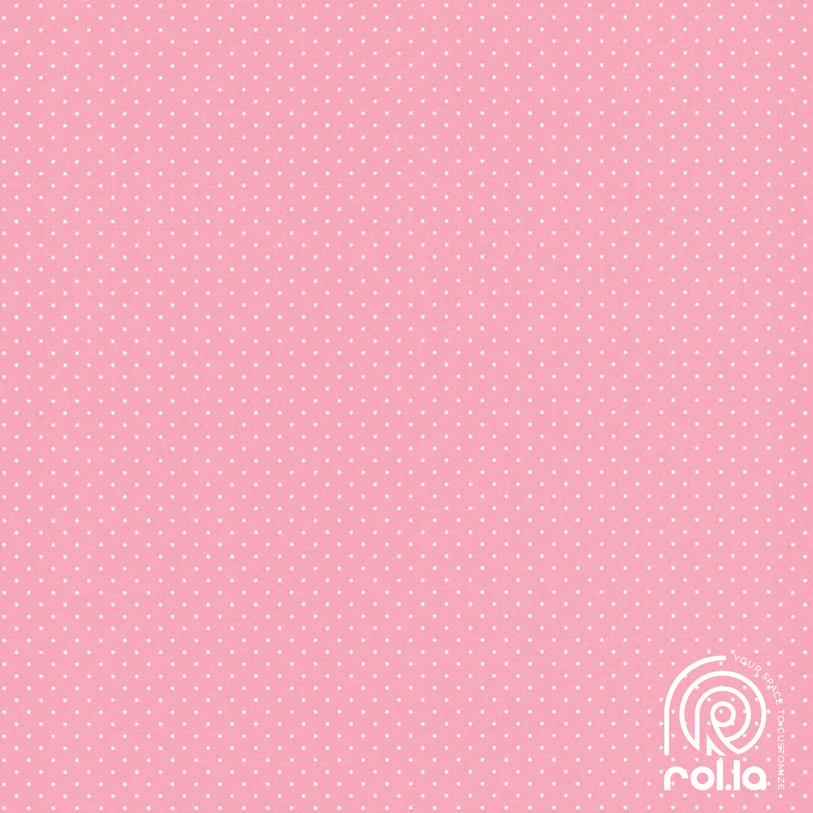 442304: Pink dots Rasch Wallpaper Roll • White dots with a pink background • Adds a feminine soft touch to a girl’s bedroom • Rasch German Made Wallpapers • Material: Linen textured paper • Roll size: 10.05 meters long and 0.53 meters wide • 1 Roll fits a 5-meter square wall • Washable: cleaned with a damp cloth or sponge • Light Fastness: resistant to fading from light exposure