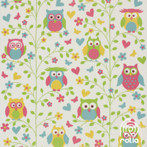 459104: Guardian Owls Rasch Wallpaper Roll