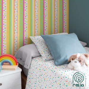 459302: Heart Strips Rasch Wallpaper Roll