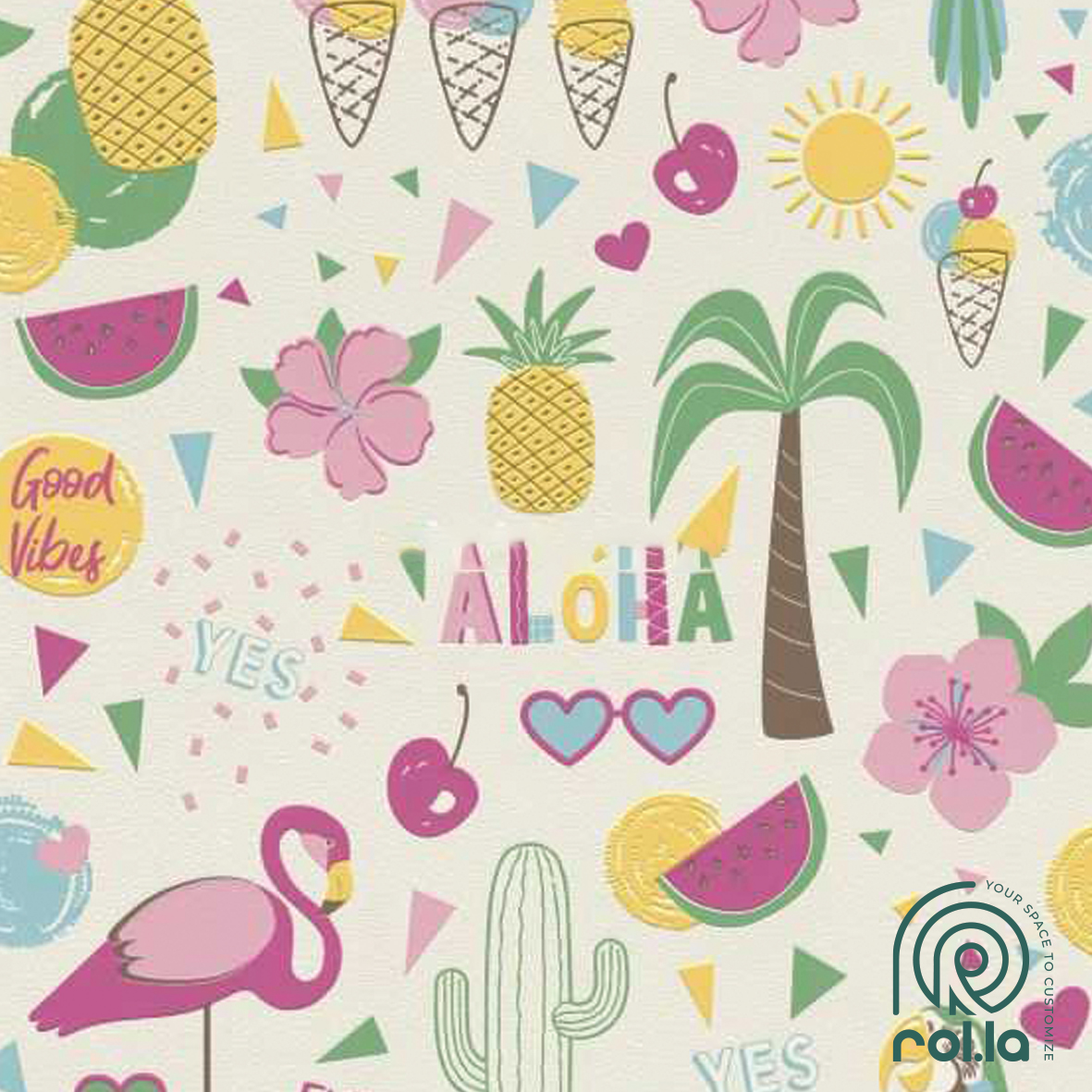 815238: Tropical Kids Rasch Wallpaper Roll