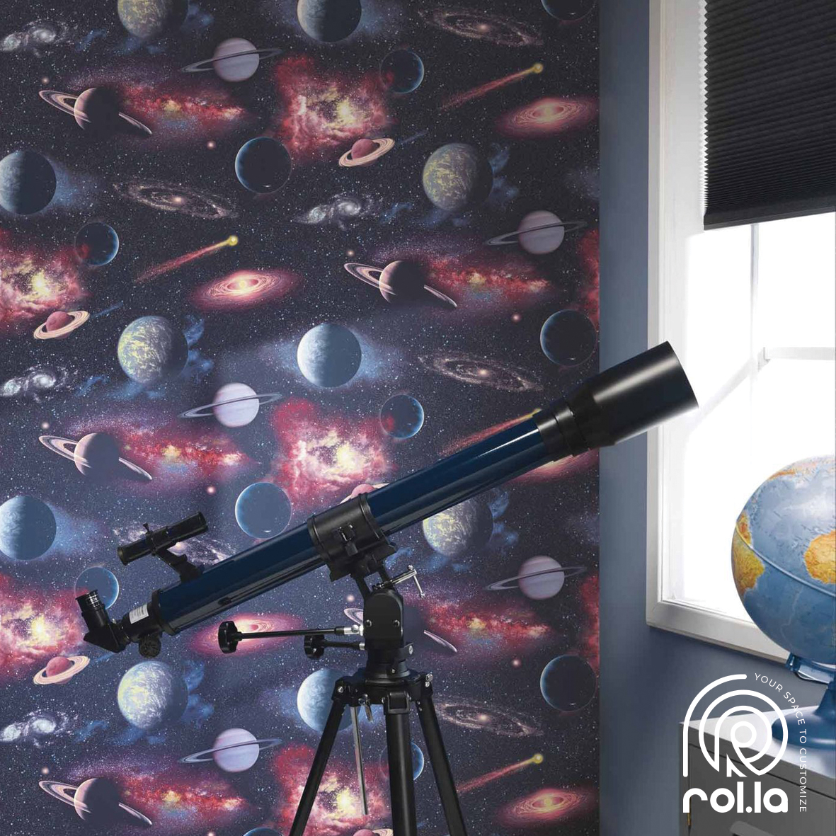 815429: Galaxy Rasch Wallpaper Roll