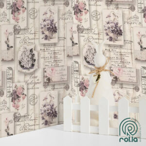 855210: Vintage Collage Rasch Wallpaper Roll