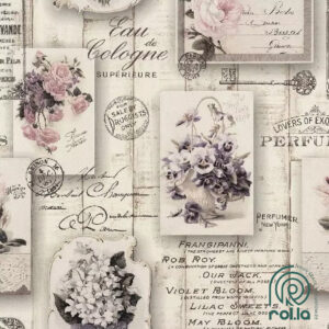 855210: Vintage Collage Rasch Wallpaper Roll