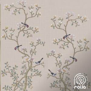 Alternative view of Birds on trees Customized Wallpaper